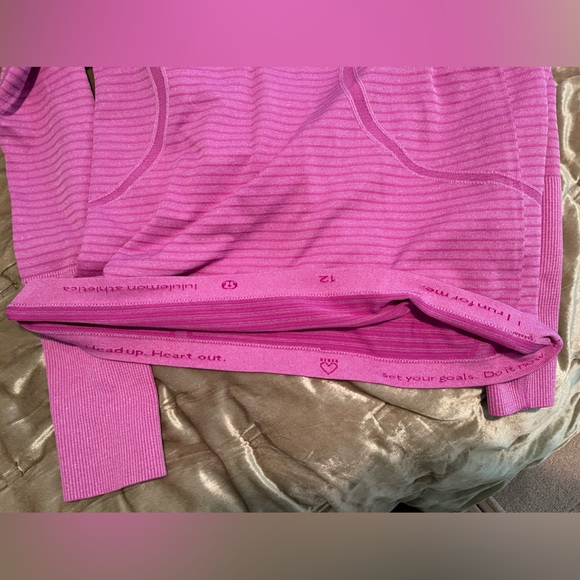 lululemon athletica Pink Long Sleeve Running Top - Picture 4 of 4